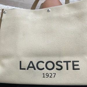 LACOSTE CANVAS TOTE